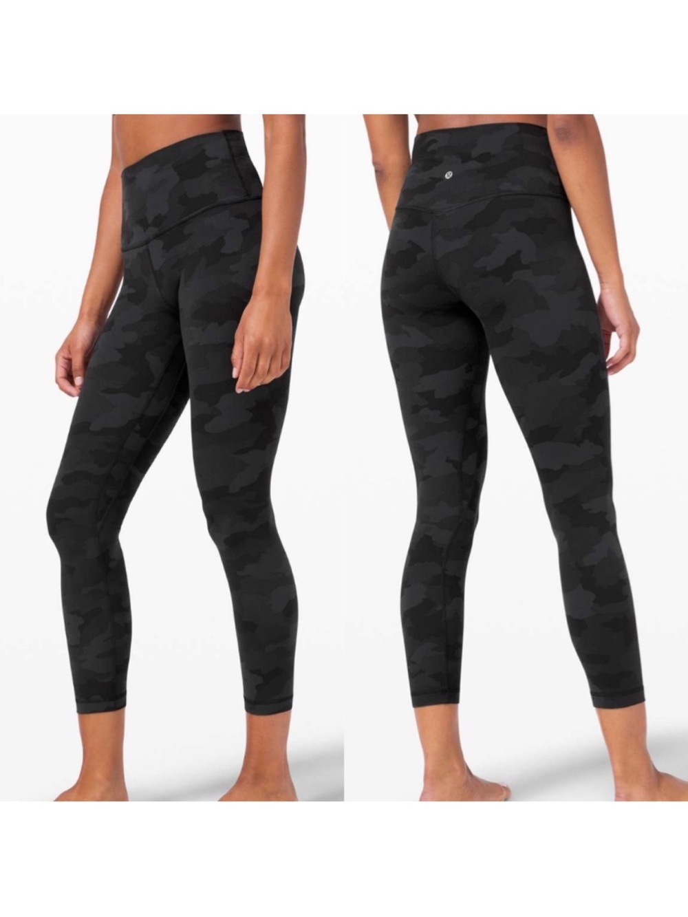 Lululemon Align Pant II 25" Heritage 365 Camo Deep Coal Multi